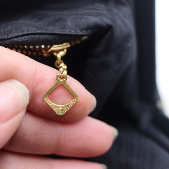 North Judd O’Connor Goldberg Vintage Leopard Print Black Leather Handbag Chic - Picture 6 of 16